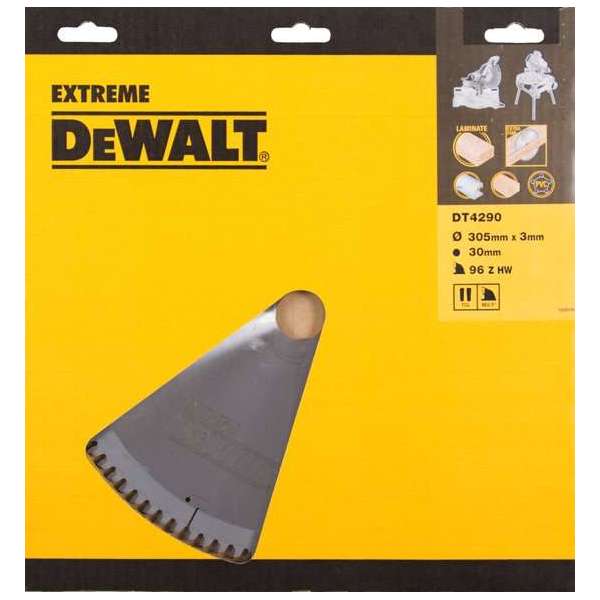 DeWALT DT4290 TCG Cirkelzaagblad 305x3x30mm 96T Aluminium