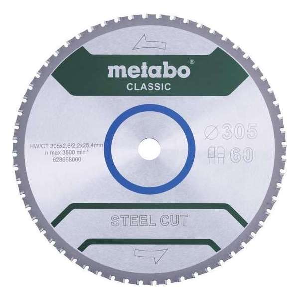 Metabo zaagblad Steel Cut 305x25.4 z 60 Metabo zaagblad Steel Cut 305x25.4 z 60