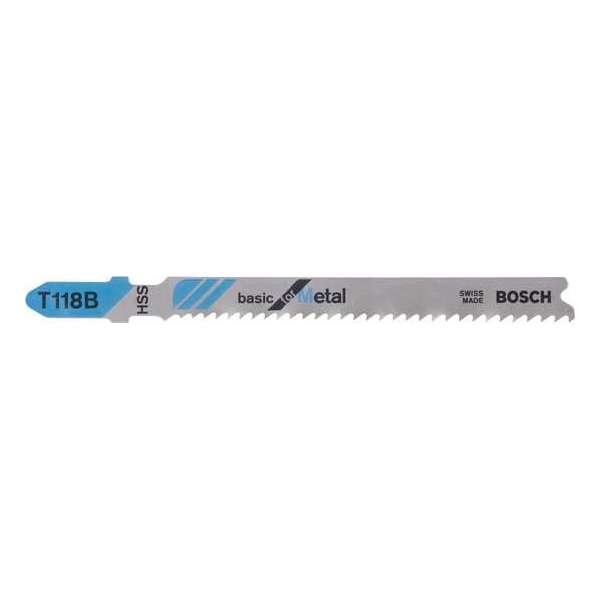 Bosch - Decoupeerzaagblad T 118 B Basic for Metal - 3 stuks Bosch - Decoupeerzaagblad T 118 B Basic for Metal - 3 stuks