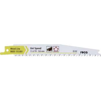 Reca Reciprozaagblad hout Uni Speed 150 mm  BiM alle houtsoorten en kunststof minder trilling  (25 stuks)