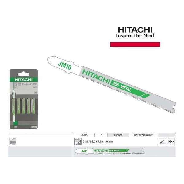Hitachi Decoupeerzaagbladen JM10 blister van 5 bladen Hitachi Decoupeerzaagbladen JM10 blister van 5 bladen