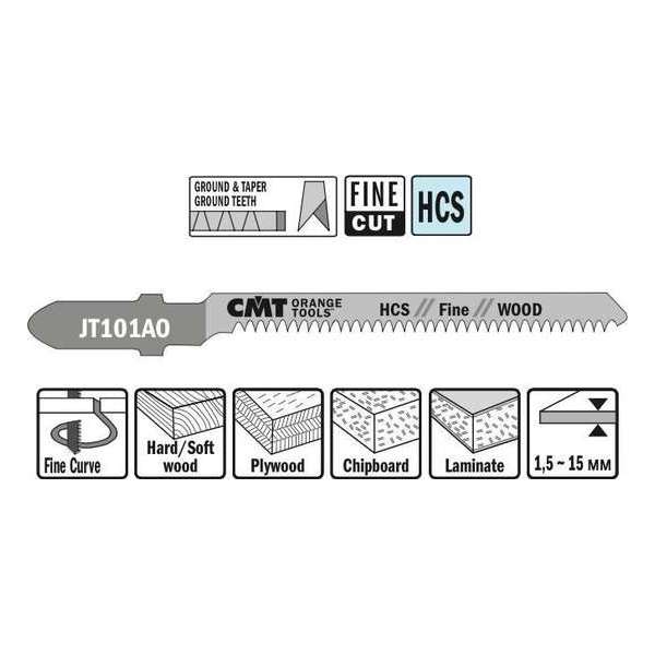 Decoupeerzaag HCS 50 x 76 mm. 20tpi (fine,wood) Decoupeerzaag HCS 50 x 76 mm. 20tpi (fine,wood)