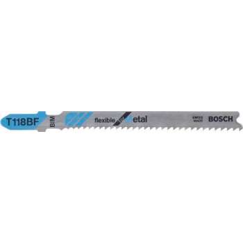Bosch - Decoupeerzaagblad T 118 BF Flexible for Metal - 100 stuks