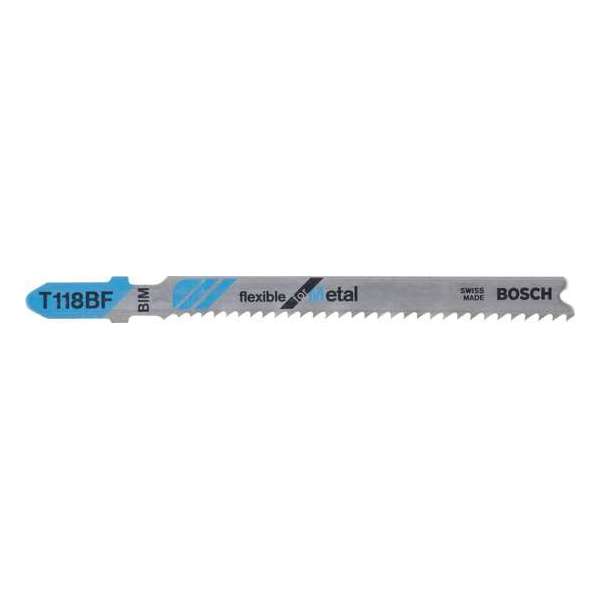 Bosch - Decoupeerzaagblad T 118 BF Flexible for Metal - 100 stuks Bosch - Decoupeerzaagblad T 118 BF Flexible for Metal - 100 stuks