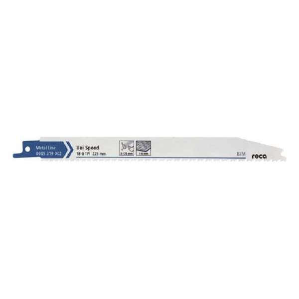 Reca Reciprozaagblad metaal Uni Speed 225 mm  BiM Dunne tot dikke platen (1-8 mm), dunne tot dikke profielen ø 5 mm (10 stuks)