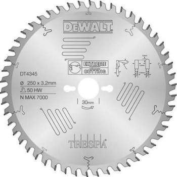 DeWALT DT4346 Trespa Cirkelzaagblad HG 305x30mm 60T Extra fijn afwerking