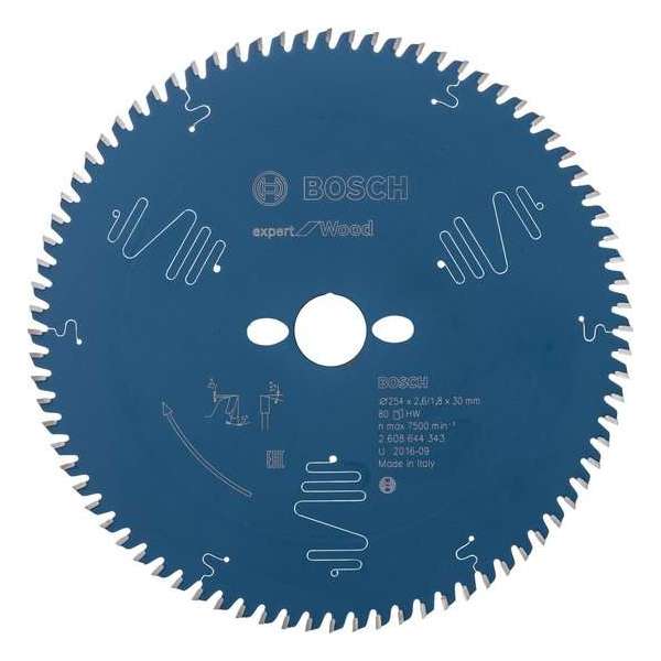 Blad Expert for Wood 254x30x2.6/1.8x80 T Blad Expert for Wood 254x30x2.6/1.8x80 T