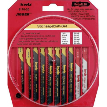 KWB Decoupeerzaagblad - set 10-delig 6170-20