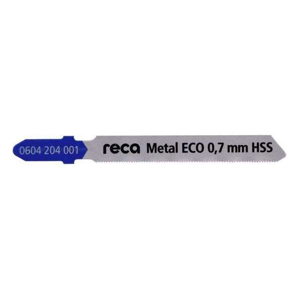 Reca Decoupeerzaagblad ECO HSS - Metaal - 0,7mm - 77/55 mm Dunne staalplaten (0,5 - 1,5 mm) (10 stuks) Reca Decoupeerzaagblad ECO HSS - Metaal - 0,7mm - 77/55 mm Dunne staalplaten (0,5 - 1,5 mm) (10 stuks)