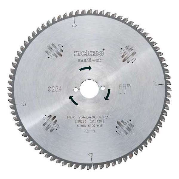Metabo 628053000 Cirkelzaagblad HW/CT - 300 x 30mm - 72 WZ Metabo 628053000 Cirkelzaagblad HW/CT - 300 x 30mm - 72 WZ