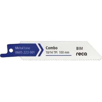 Reca Reciprozaagblad metaal Combo 10/14 100 mm  BiM hout en metaalresten bijv. pallets tot 80 mm  (10 stuks)