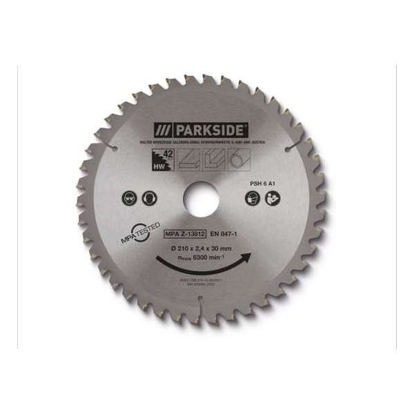 PARKSIDE® Cirkelzaagblad 42 tanden - 210mm - Passend op alle gangbare handcirkelzagen PARKSIDE® Cirkelzaagblad 42 tanden - 210mm - Passend op alle gangbare handcirkelzagen