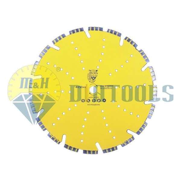 M&H diatools Diamant Slijpschijf/Zaagblad motor/tafelzaagblad 350mm X asgat 20mm Nat - Gereedchap voor diamantbewerking M&H diatools Diamant Slijpschijf/Zaagblad motor/tafelzaagblad 350mm X asgat 20mm Nat - Gereedchap voor diamantbewerking