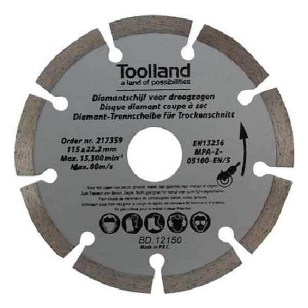 Toolland Diamantschijf Set 150 Mm Staal Zilver 2 Stuks Toolland Diamantschijf Set 150 Mm Staal Zilver 2 Stuks