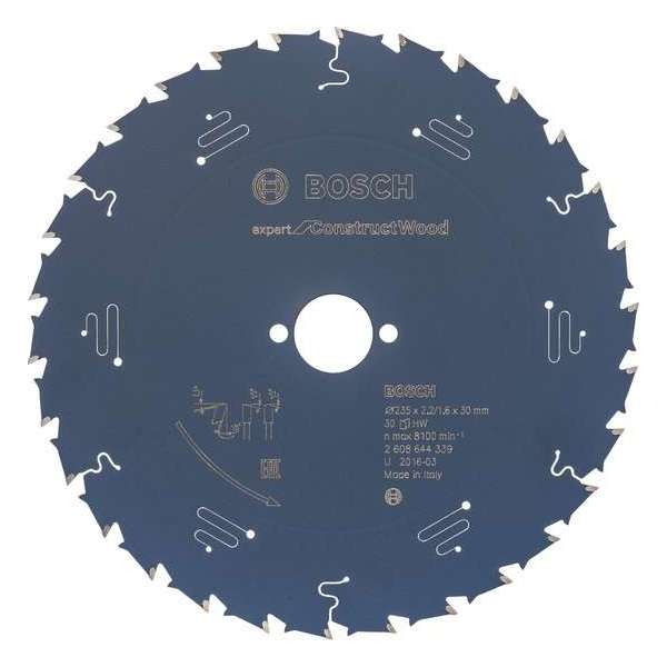 Bosch Professional Blad Expert for Construct Wood 235x30x2. Bosch Professional Blad Expert for Construct Wood 235x30x2.