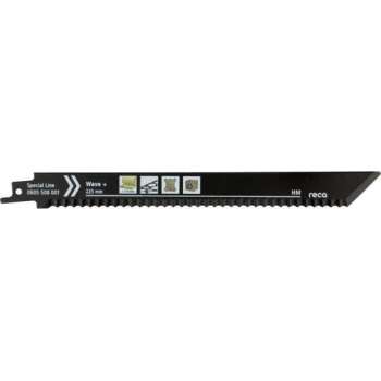 Reca Reciprozaagblad Wave+ 225 mm HCS isolatiematerialen, rubber, tapijt (2 stuks)