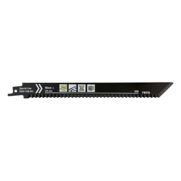 Reca Reciprozaagblad Wave+ 225 mm HCS isolatiematerialen, rubber, tapijt (2 stuks)