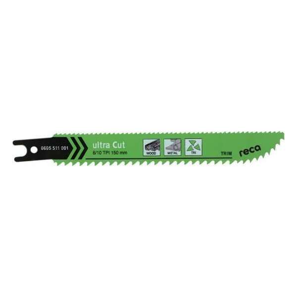 Reca Reciprozaagblad Ultra Cut 6/10 150 mm Tri Metall (5 stuks) universeel toe te passen tanden boven en onder