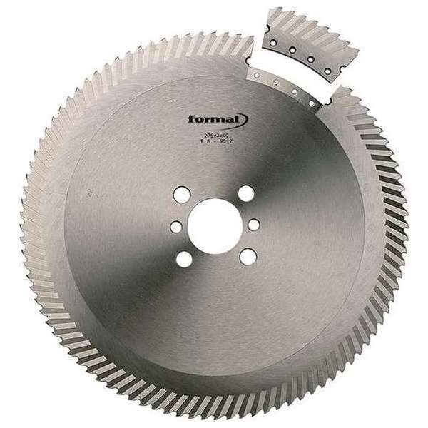 Segment-cirkelzaagblad HSS-DMo 5 275x3,0x40-120 tanden FORMAT Segment-cirkelzaagblad HSS-DMo 5 275x3,0x40-120 tanden FORMAT