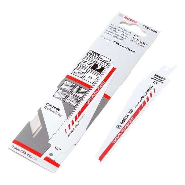Bosch Reciprozaagblad progressor hout en metaal kort S 956 XHM 150mm Bosch Reciprozaagblad progressor hout en metaal kort S 956 XHM 150mm