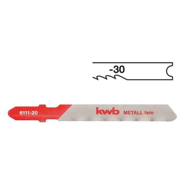 KWB Decoupeerzaagbladen - Metaal Middel 6112-30 KWB Decoupeerzaagbladen - Metaal Middel 6112-30