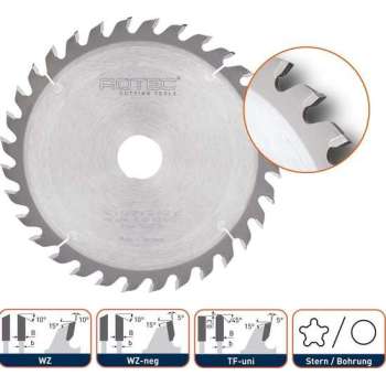 Rotec HM Zaagblad voor handmachine Ø232x30 Z36 WZ