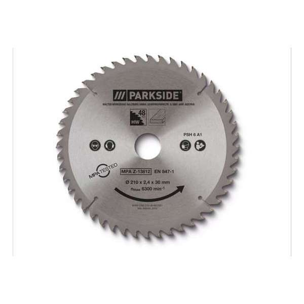 PARKSIDE® Cirkelzaagblad 48 tanden - 210mm - Passend op alle gangbare handcirkelzagen PARKSIDE® Cirkelzaagblad 48 tanden - 210mm - Passend op alle gangbare handcirkelzagen
