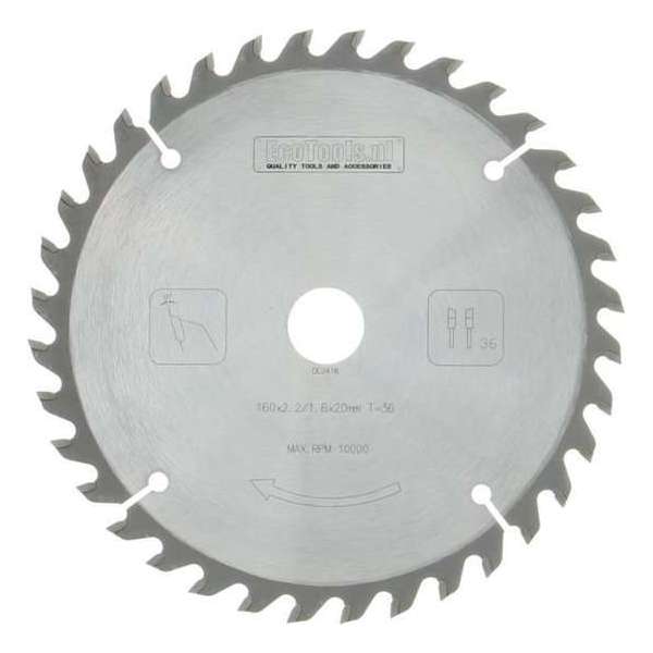 Cirkelzaagblad - HM - 160 x 2,2 x 20 - 36T - (TS-55) Cirkelzaagblad - HM - 160 x 2,2 x 20 - 36T - (TS-55)
