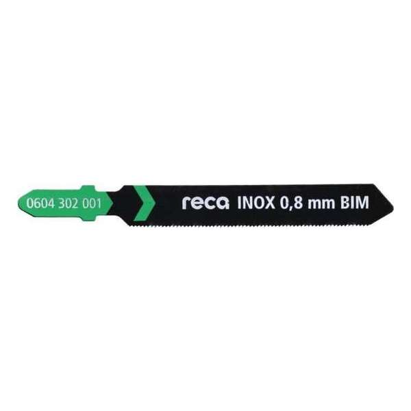 Reca Decoupeerzaagblad INOX HM - INOX - 0,8mm - 83/57 mm RVS platen 0,5 - 1,5 mm (10 stuks) Reca Decoupeerzaagblad INOX HM - INOX - 0,8mm - 83/57 mm RVS platen 0,5 - 1,5 mm (10 stuks)