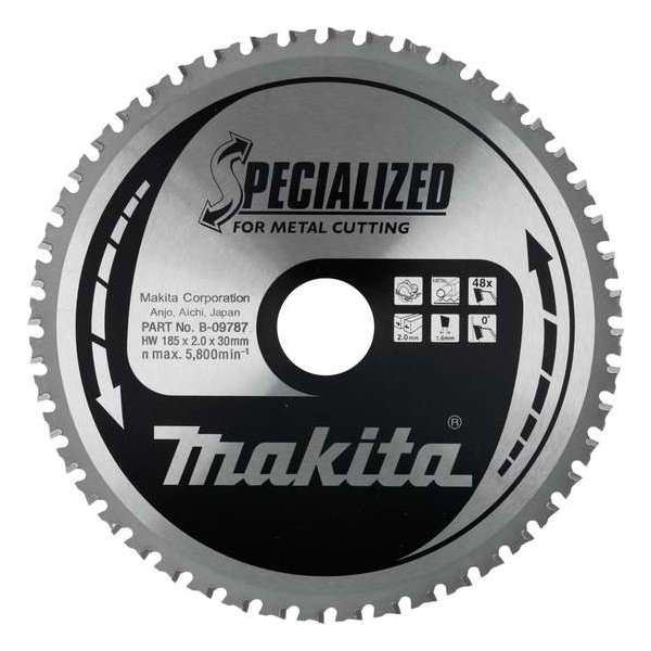 Makita B-09787 Zaagblad metaal 185 millimeter MAK-B-09787 Makita B-09787 Zaagblad metaal 185 millimeter MAK-B-09787