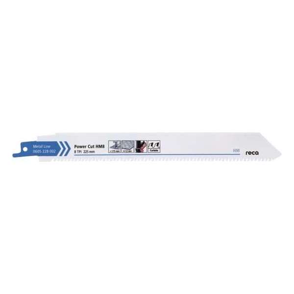 Reca Reciprozaagblad Power Cut HM8 - 175x25x1,25 mm voor hard staal 4-12 mm tot 10 x langere levensduur (3 stuks) Reca Reciprozaagblad Power Cut HM8 - 175x25x1,25 mm voor hard staal 4-12 mm tot 10 x langere levensduur (3 stuks)