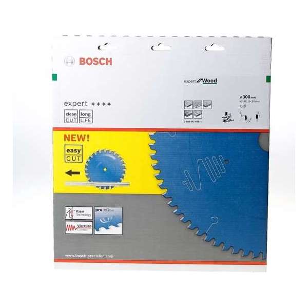 Bosch - Cirkelzaagblad Expert for Wood 300 x 30 x 2,4 mm, 72 Bosch - Cirkelzaagblad Expert for Wood 300 x 30 x 2,4 mm, 72
