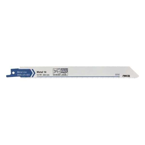 Reca Reciprozaagblad metaal Metal 14 200mm BiM Dikke platen (3-8 mm), massieve buizen / profielen (10 stuks) Reca Reciprozaagblad metaal Metal 14 200mm BiM Dikke platen (3-8 mm), massieve buizen / profielen (10 stuks)