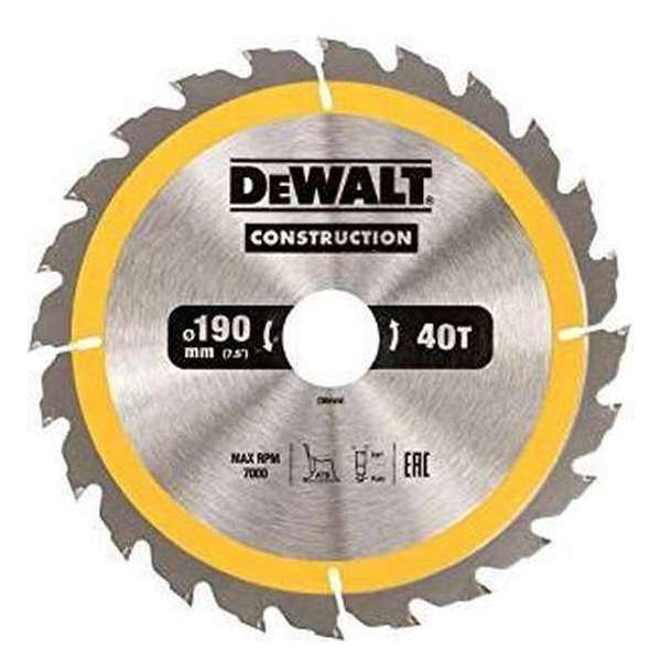 DeWalt DT1945 Cirkelzaagblad - 190 x 30 x 40T - Hout en Non-ferro metaal DeWalt DT1945 Cirkelzaagblad - 190 x 30 x 40T - Hout en Non-ferro metaal