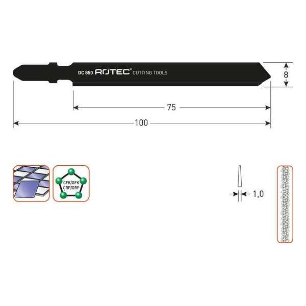 Decoupeerzaagblad DC850 / T130Riff set 3 stuks Decoupeerzaagblad DC850 / T130Riff set 3 stuks