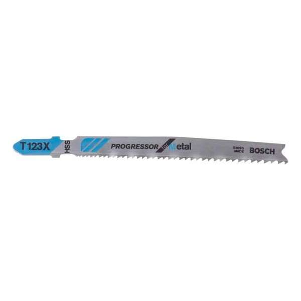 Bosch - Decoupeerzaagblad T 123 XF Progressor for Metal - 3 stuks Bosch - Decoupeerzaagblad T 123 XF Progressor for Metal - 3 stuks