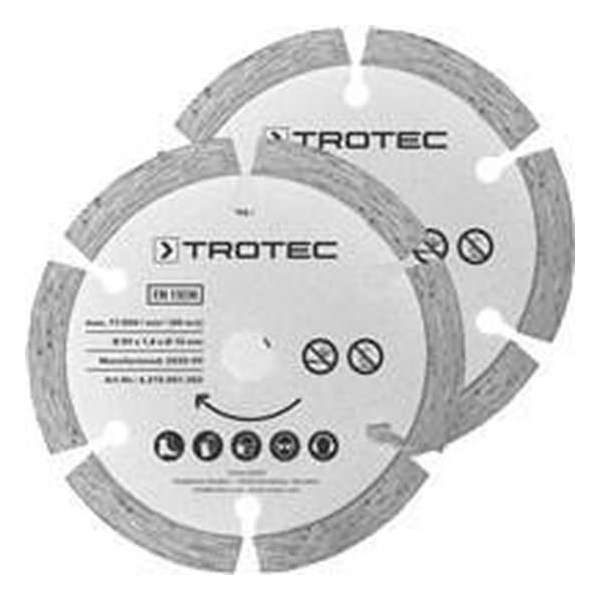 TROTEC Cirkelzaagbladen-set 2 diamant Ø 89 mm, 2-delig TROTEC Cirkelzaagbladen-set 2 diamant Ø 89 mm, 2-delig