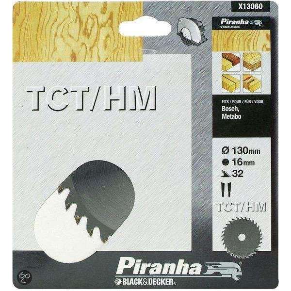 Piranha Cirkelzaagblad TCT/HM, 130x16mm 32 tanden X13060 Piranha Cirkelzaagblad TCT/HM, 130x16mm 32 tanden X13060