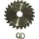 Cirkelzaagblad Ø 185 x 2.4 x Ø 30mm 24 Tands incl verloopringen 20 en 16mm