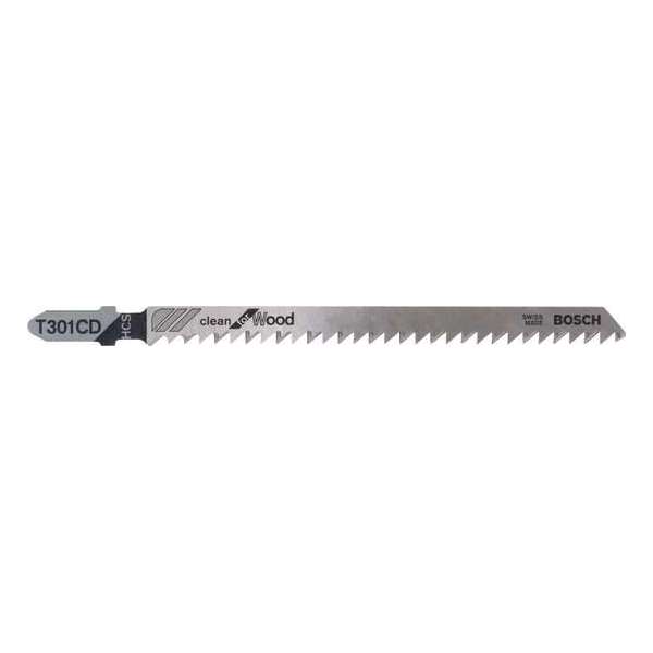 Bosch - Decoupeerzaagblad T 301 CD Clean for Wood - 3 stuks Bosch - Decoupeerzaagblad T 301 CD Clean for Wood - 3 stuks