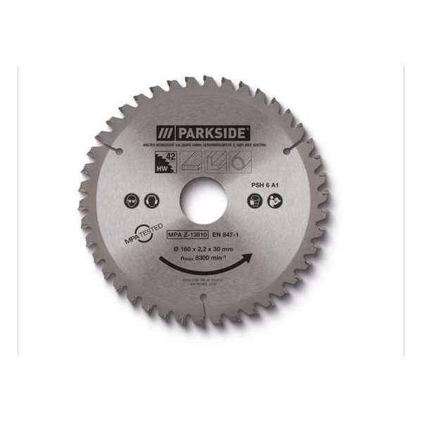 PARKSIDE® Cirkelzaagblad 42 tanden - 160mm - Passend op alle gangbare handcirkelzagen PARKSIDE® Cirkelzaagblad 42 tanden - 160mm - Passend op alle gangbare handcirkelzagen