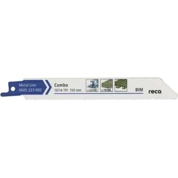 Reca Reciprozaagblad metaal Combo 10/14 150 mm  BiM hout en metaalresten bijv. pallets tot 130 mm (25 stuks)