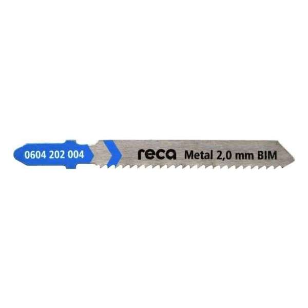 Reca Decoupeerzaagblad BiM - Metaal - 2,0mm - 75/50 mm Geschikt voor staalplaten en RVS (2,5 - 6,0 mm) (10 stuks) Reca Decoupeerzaagblad BiM - Metaal - 2,0mm - 75/50 mm Geschikt voor staalplaten en RVS (2,5 - 6,0 mm) (10 stuks)