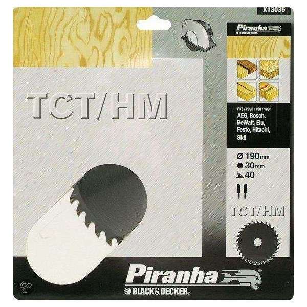 Piranha Cirkelzaagblad TCT/HM, 190x30mm 40 tanden X13035 Piranha Cirkelzaagblad TCT/HM, 190x30mm 40 tanden X13035