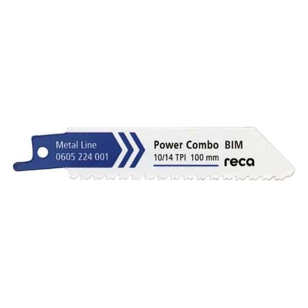 Reca Reciprozaagblad metaal Power Combo 10/14 100 mm BiM XLS hoogwaardig, universeel vanaf 2 mm (10 stuks) Reca Reciprozaagblad metaal Power Combo 10/14 100 mm BiM XLS hoogwaardig, universeel vanaf 2 mm (10 stuks)