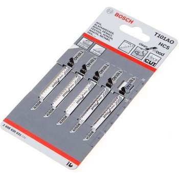 Bosch Decoupeerzaagblad hardhout T 101 AO blister van 5 zaagjes
