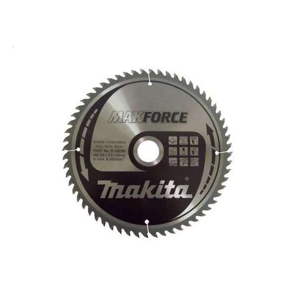 Makita B-08589 Makforce Cirkelzaagblad - 235 x 30 x 60T - Hout Makita B-08589 Makforce Cirkelzaagblad - 235 x 30 x 60T - Hout