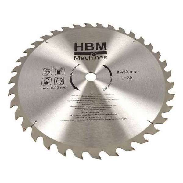 HBM 450 x 36T cirkelzaagblad voor hout - ASGAT 30 mm HBM 450 x 36T cirkelzaagblad voor hout - ASGAT 30 mm