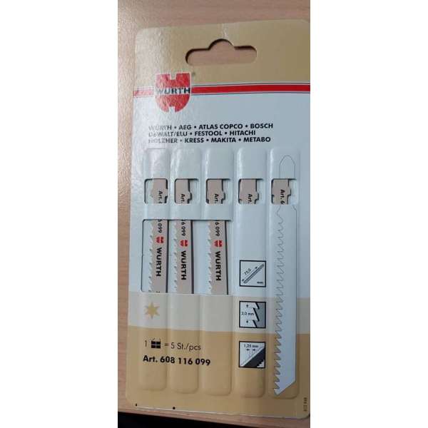 10x Decoupeerzaagblad Hout 1 ster 10x Decoupeerzaagblad Hout 1 ster
