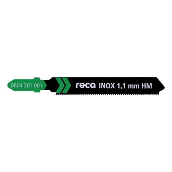 Reca Decoupeerzaagblad INOX HM - INOX - 1,4mm - 83/57 mm voor RVS platen van 1,5 - 4,0 mm. (10 stuks) Reca Decoupeerzaagblad INOX HM - INOX - 1,4mm - 83/57 mm voor RVS platen van 1,5 - 4,0 mm. (10 stuks)